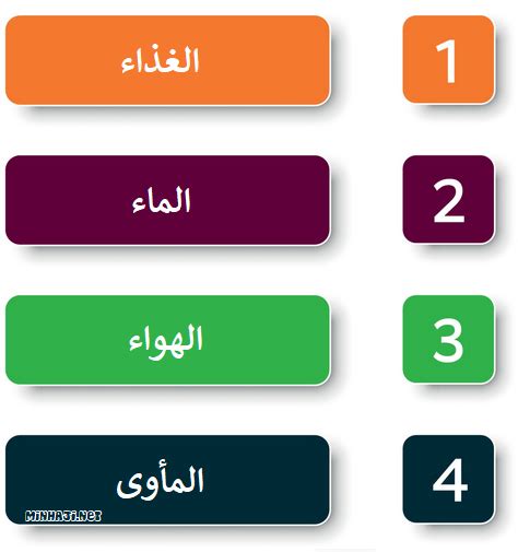 ماذا الكائنات الحية تحتاج للعيش؟