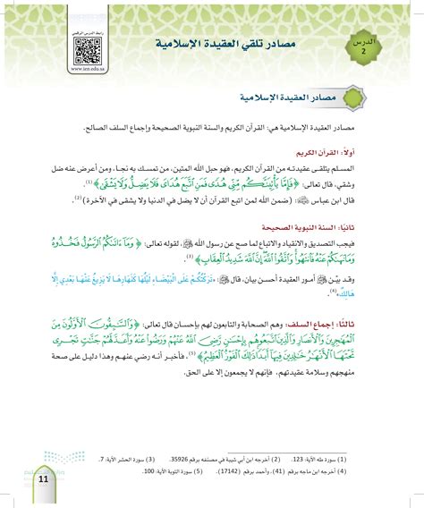 مصادر المعتقدات الإسلامية الصحيحة - الفجر للحلول