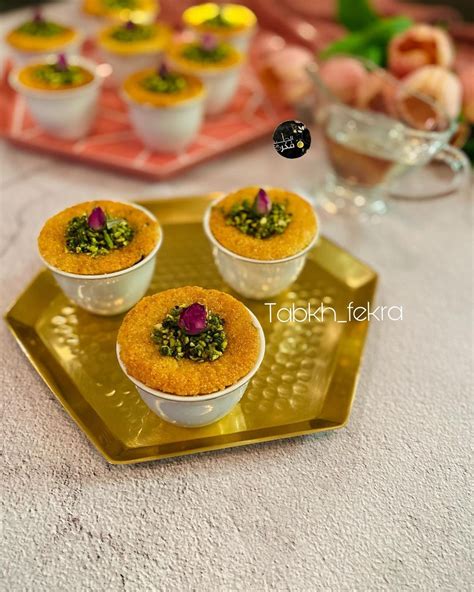 منقوشة ♥ ️ mona on Instagram “بسبوسة طازجة بدون بيض، فكرة جيدة ...
