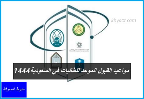 مواعيد القبول الموحدة للطالبات في المملكة العربية السعودية 1444 - جدول المحتويات