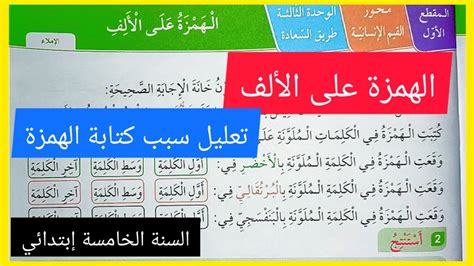 يؤمر المسلم بأداء الصلاة، وسبب كتابة الهمزة الوسطى على الألف باللفظ المأمور - خطوط العلم