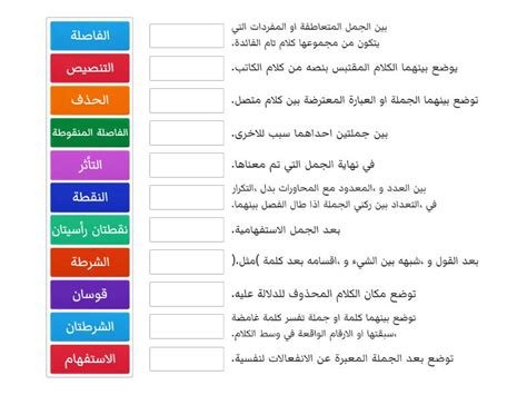 يتم وضع الفترة بين العبارات المتعاطفة أو المفردات التي ... - منتدى الحلول