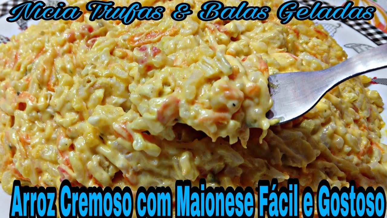 Arroz Cremoso com Maionese Uma Delicia e muito Fácil e Fazer.