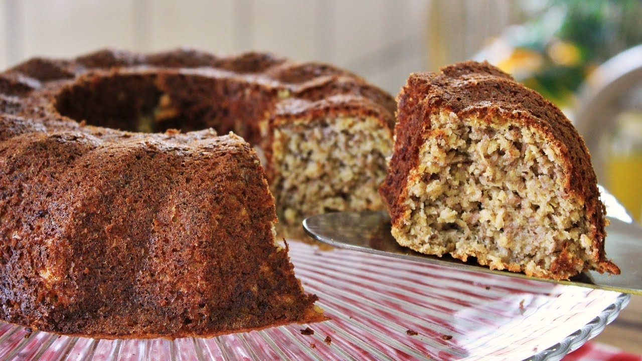 BOLO DE AVEIA COM BANANA SEM FARINHA E SEM AÇÚCAR Menino Prendado
