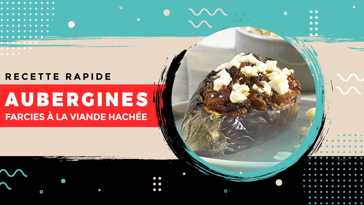 Aubergine Farcie Viande Hachée Simple & Rapide Tajine Facile
