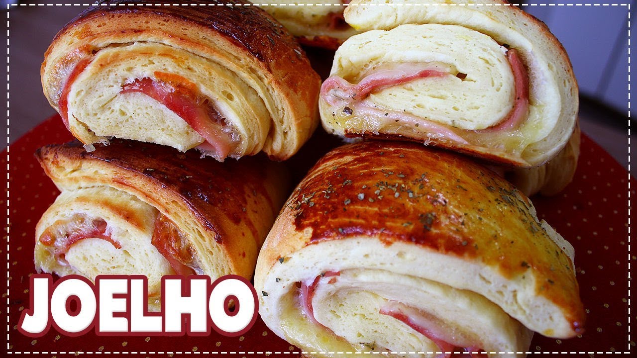 JOELHO DE PRESUNTO E QUEIJO MASSA DE SALGADO ASSADO