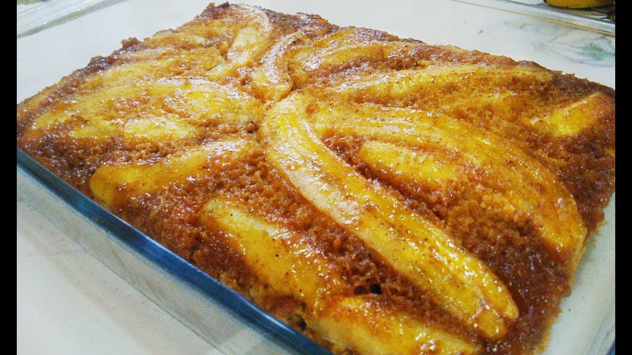 BOLO DE BANANA CARAMELIZADO FÁCIL E GOSTOSO