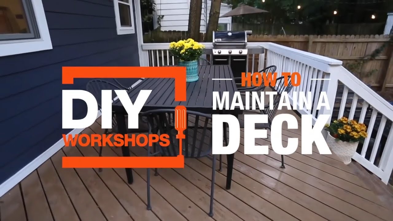 How to Refinish a Deck The Home Depot