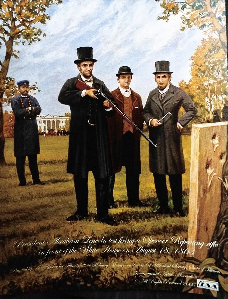 PRINT FOR SALE LincolnTesting Spencer's Rifle