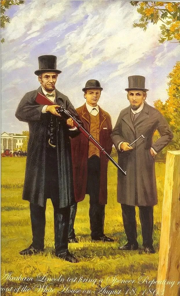 PRINT FOR SALE LincolnTesting Spencer's Rifle