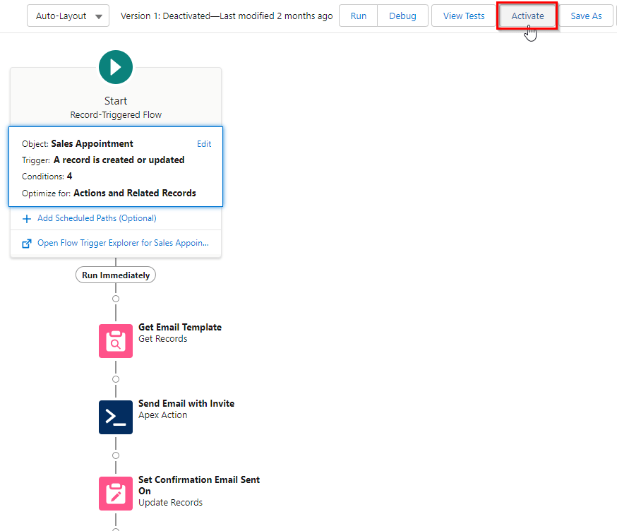 How to Activate or Deactivate Email Automations Lightning Platform