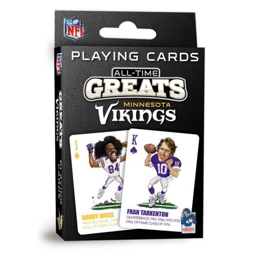 Minnesota Vikings AllTime Greats Playing Cards 54 Card Deck