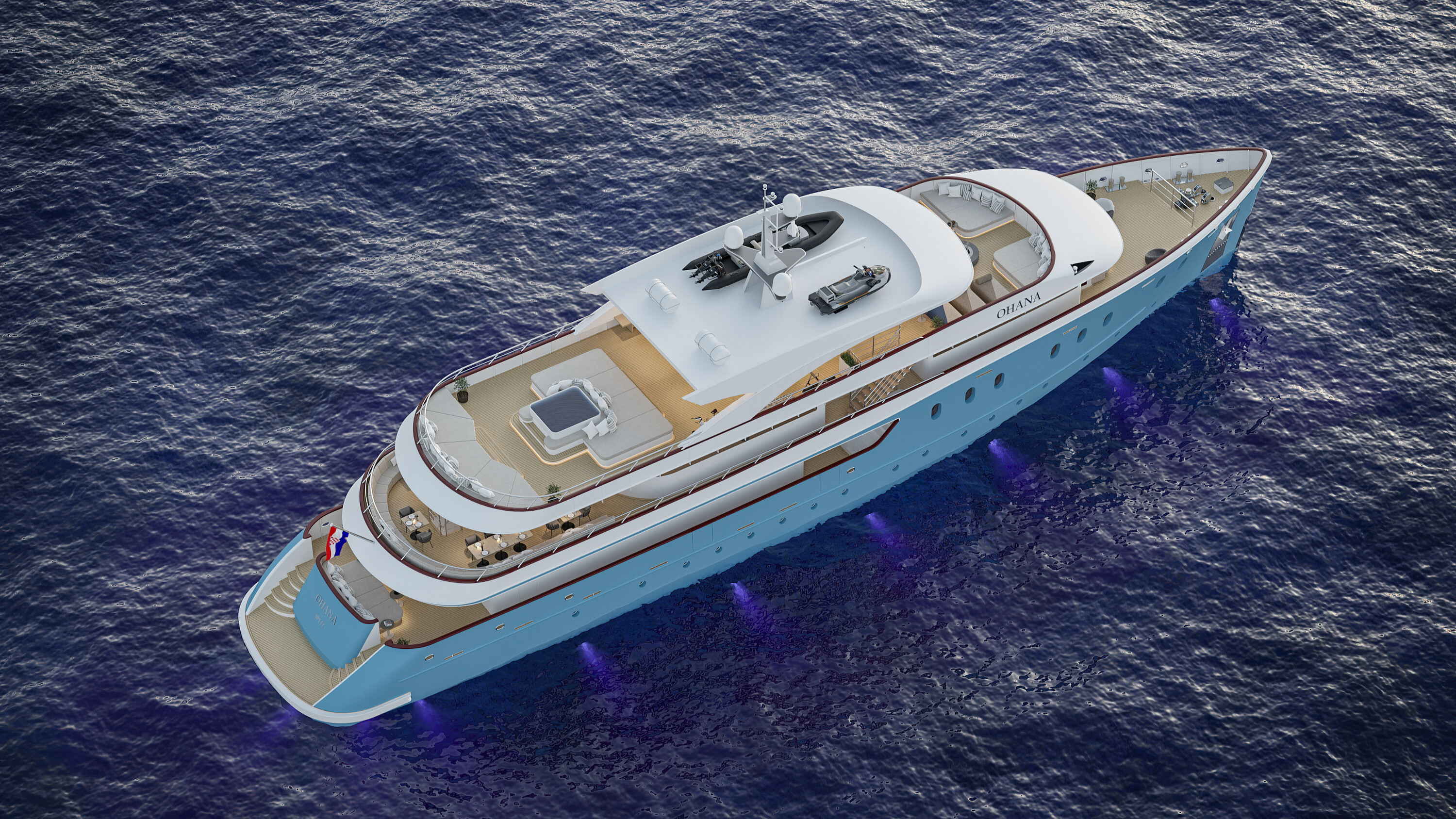 48.5m Ohana Superyacht Luxury Motor Yacht