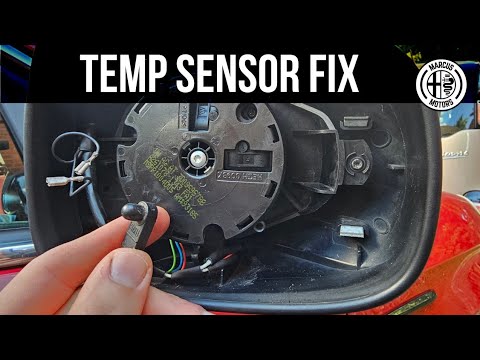 How to repair the external temperature sensor on an Alfa Romeo