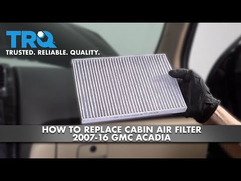 Replacement of the cabin air filter of the GMC Acadia. (With video)