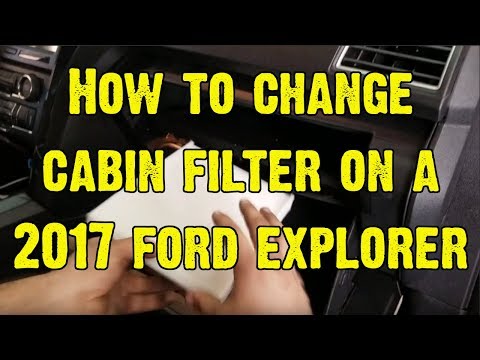 How to Replace the Cabin Air Filter in My Ford Explorer? (With video)