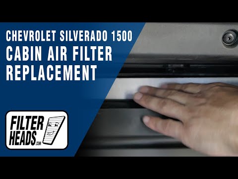How to replace the cabin air filter of the Chevrolet Silverado 1500