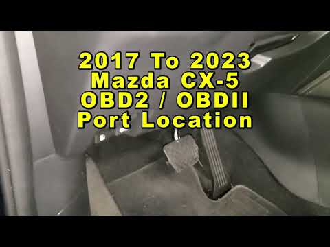 Where is the OBD2 port located on the Mazda CX5? (With video)