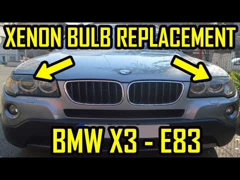 How to replace the headlight bulb of the BMW X3 (With video)