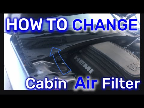 How to replace the cabin air filter of the Dodge Charger (With video)