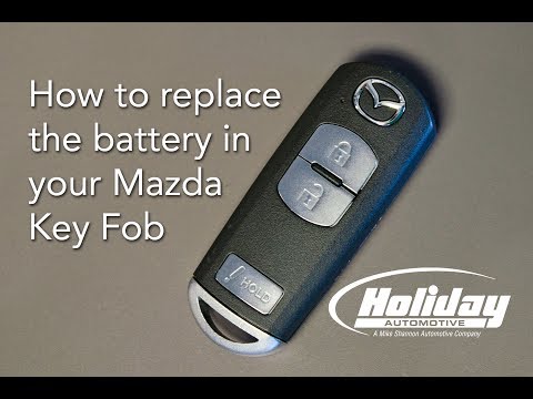 Replacement of the Mazda CX-5 key fob battery. (With video)