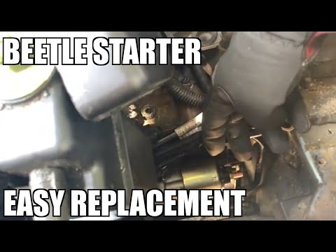 Replacing the Starter Motor on a VW New Beetle (With video)