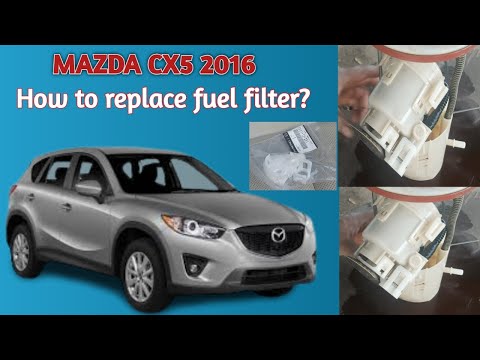 Replacement of the fuel filter for the Mazda CX-5. (With video)