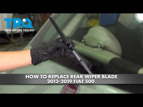 How to replace the rear windshield wiper of the Fiat 500. (With video)