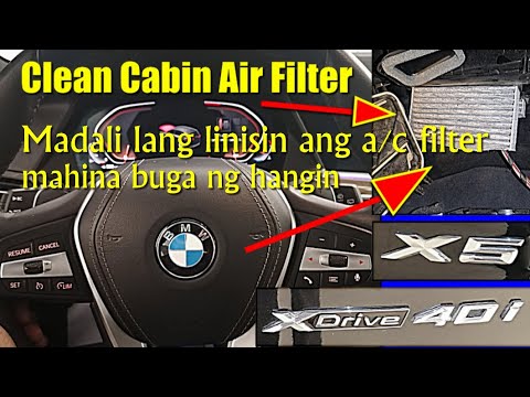 How to replace the cabin filter in the BMW X5? (With video)