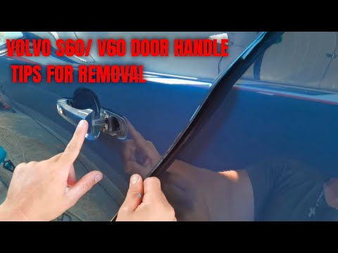 How to remove the external door handle of the Volvo V60 (With video)