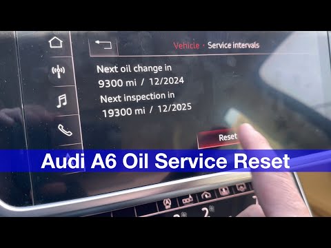Cómo restablecer la luz de advertencia de aceite del Audi A6. (Con vídeo)
