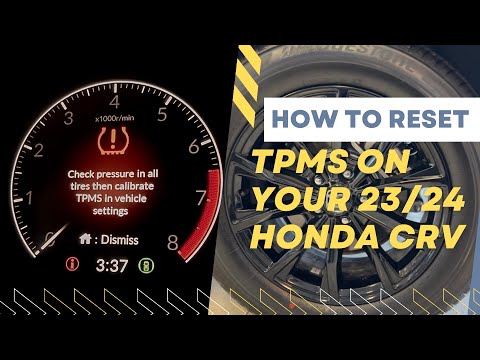Comment réinitialiser le voyant du TPMS sur la Honda CR-V MK6 (Avec vidéo)