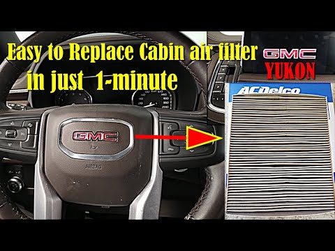 How to replace the cabin air filter on GMC Yukon (With video)