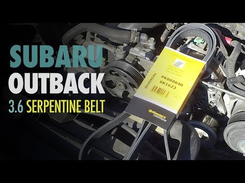 Replacing the Serpentine Belt on the Subaru Outback 3.6L (With video)