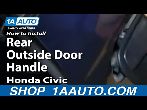 How to replace the outside rear door handle in the Honda Civic? (With