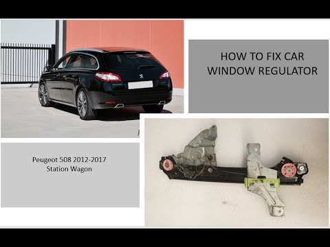 Removing the Window Regulator Motor from Peugeot 508 (With video)