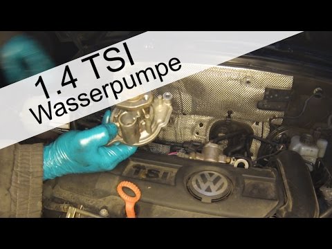 How to replace the water pump on the Volkswagen Golf 1.4 TSI? (With video)