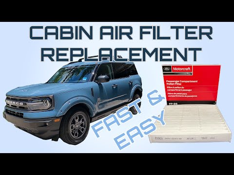 Replace the Cabin Air Filter in the Ford Bronco Sport (With video)