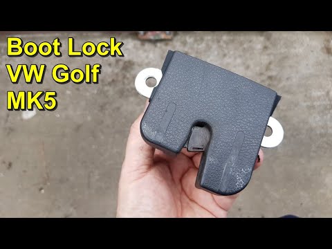 How do you replace the tailgate lock on a Volkswagen Golf? (With video)