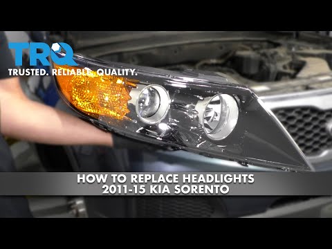 How to replace the front headlight of the Kia Sorento. (With video)