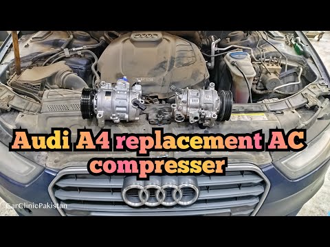Cómo reemplazar el compresor del aire acondicionado del Audi A4 2.0