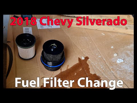 How to replace the fuel filter in the Chevrolet Silverado pickup truck
