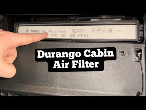 How to replace the cabin filter of the Dodge Durango 3. (With video)