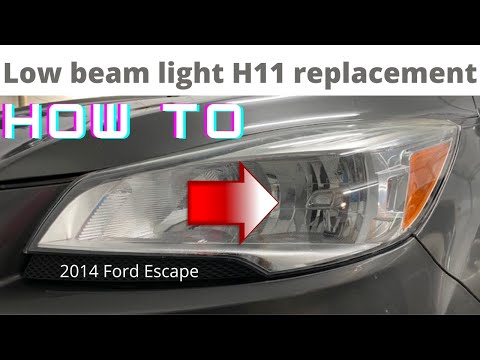 How to replace the headlight bulb of the Ford Escape (With video)