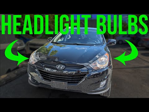 How to replace the front headlight bulb of the Hyundai Tucson (With video)