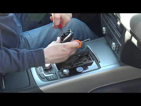 Replacement of the automatic gear shift knob of the Audi A6 (With video)