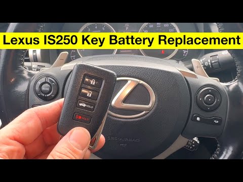 How to replace the battery of the Lexus IS250 key (With video)