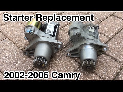 How to replace the starter motor of a Toyota Camry? (With video)