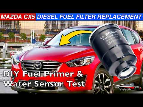 Replacement of the fuel filter for the Mazda CX-5. (with video)