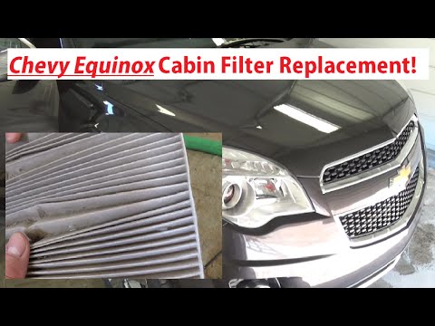 Replacing the cabin air filter on the Chevrolet Equinox (With video)